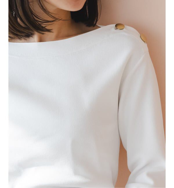 NOBLE「ショルダーボタンニットプルオーバー」|ニット・セーター|