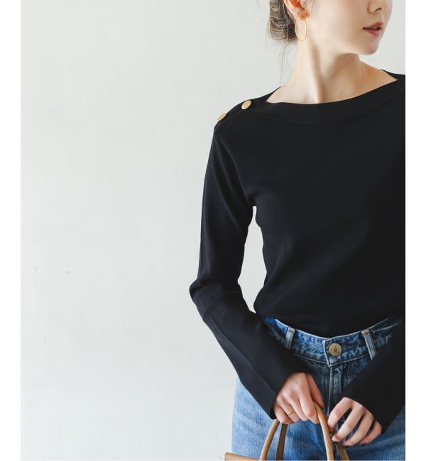 NOBLE「ショルダーボタンニットプルオーバー」|ニット・セーター|