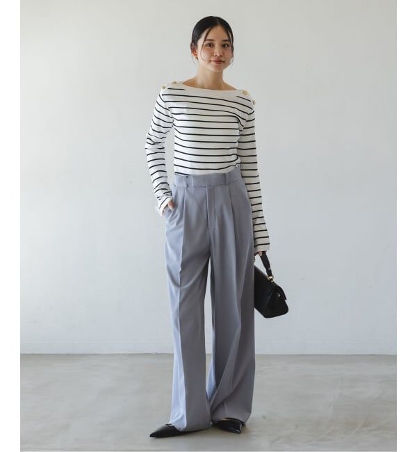 NOBLE「ショルダーボタンニットプルオーバー」|ニット・セーター|