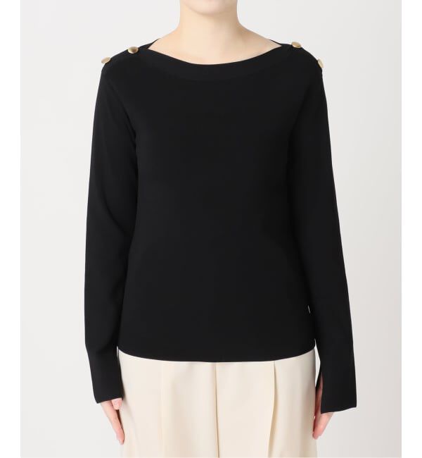 NOBLE「ショルダーボタンニットプルオーバー」|ニット・セーター|