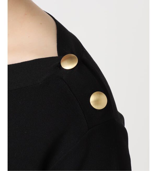 NOBLE「ショルダーボタンニットプルオーバー」|ニット・セーター|