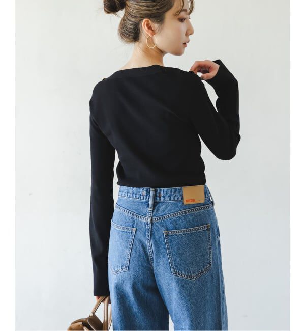 NOBLE「ショルダーボタンニットプルオーバー」|ニット・セーター|