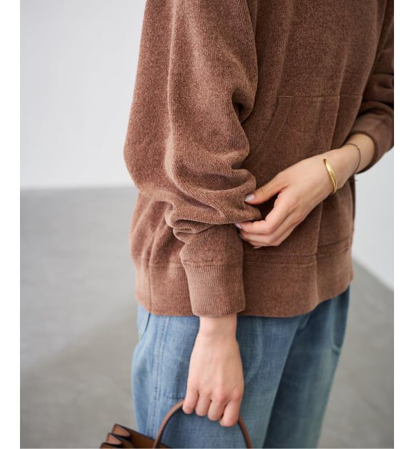 FRAMeWORK「ショートモールニットフーディ」|ニット・セーター|