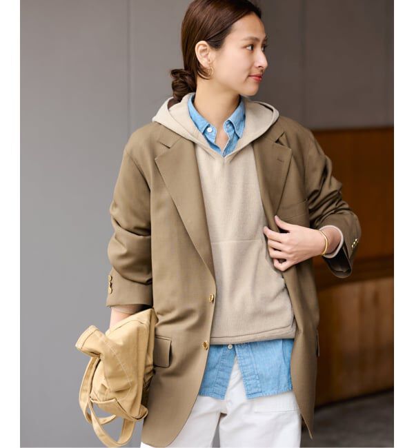 FRAMeWORK「ショートモールニットフーディ」|ニット・セーター|