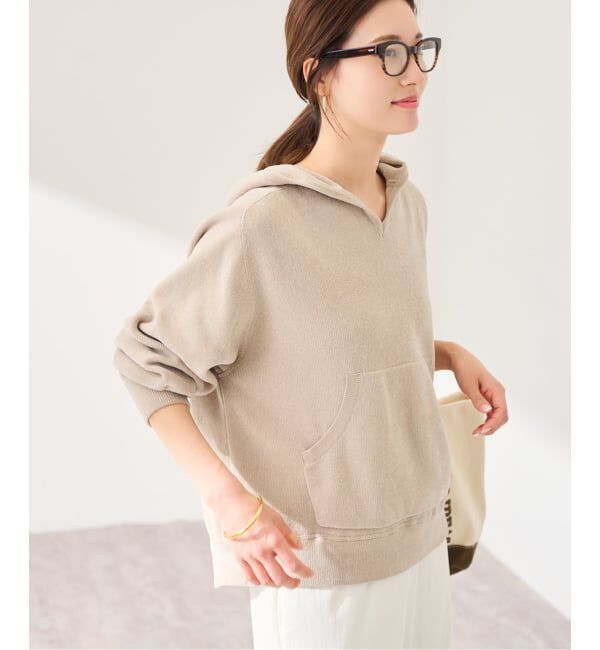 FRAMeWORK「ショートモールニットフーディ」|ニット・セーター|