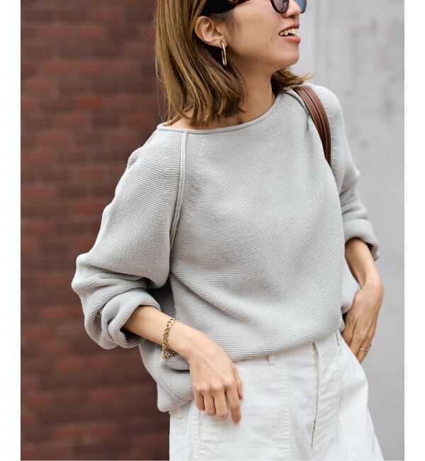 FRAMeWORK「SPRING-ニット」|ニット・セーター|グレーA