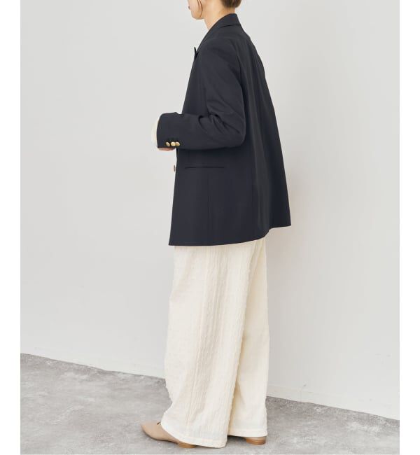 Spick and Span「《新色有り / 追加》プレーンウィーブダブルブレストジャケット」|テーラードジャケット|