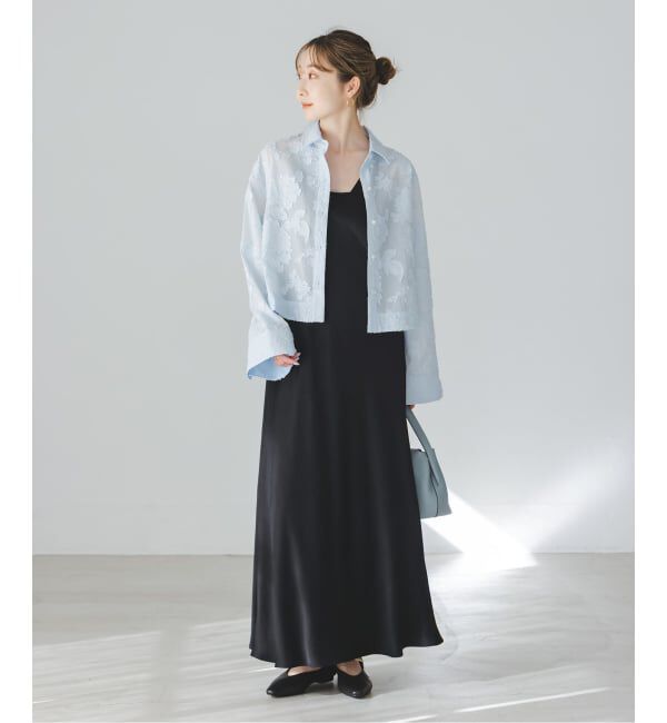 NOBLE「フラワージャガードショートシャツ」|シャツ・ブラウス|