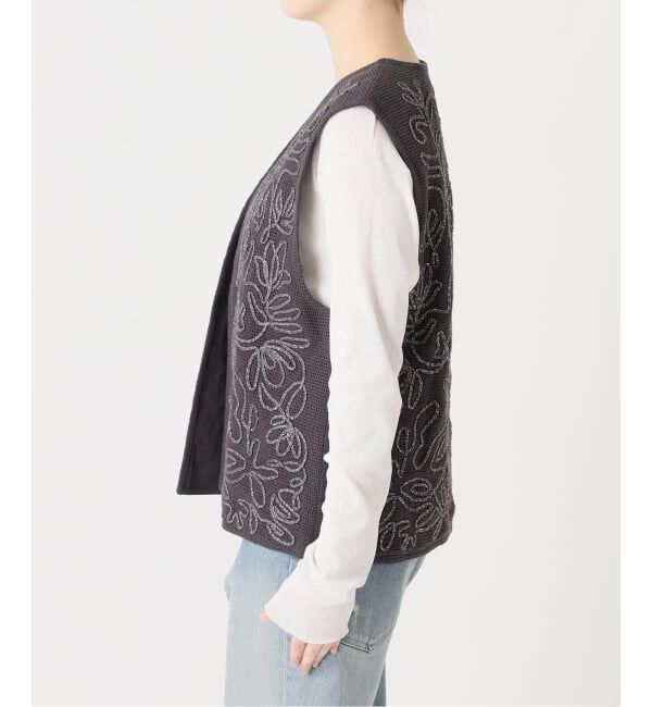 FRAMeWORK「メッシュエンブロイダリーベスト」|ダウンベスト・ベスト|