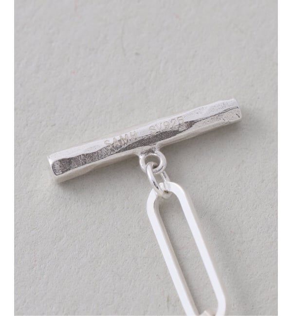 Spick and Span「【SAMH by LILAS】パールTバークリップチェーンネックレス SV」|ネックレス|