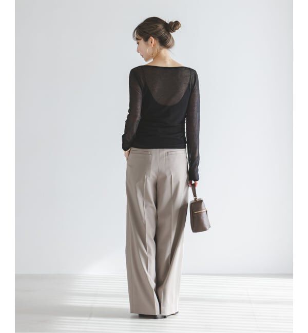 NOBLE「オフショルドレープニット」|ニット・セーター|