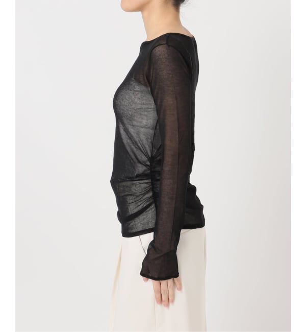 NOBLE「オフショルドレープニット」|ニット・セーター|