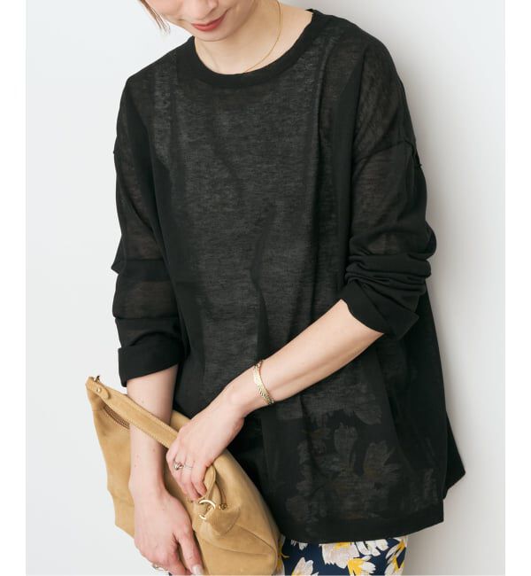 Spick and Span「リネン混シアールーズプルオーバー」|ニット・セーター|