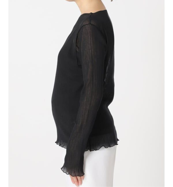 NOBLE「《追加予約》シアークレープジャージロングTシャツ」|Tシャツ・カットソー|