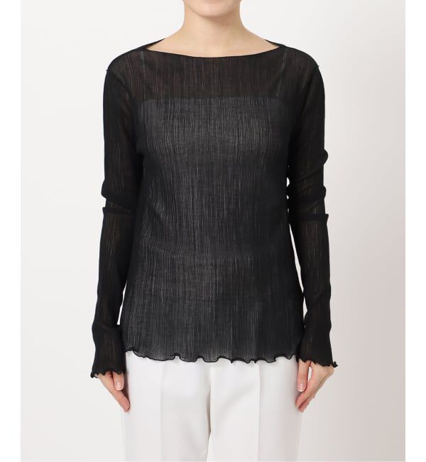 NOBLE「《追加予約》シアークレープジャージロングTシャツ」|Tシャツ・カットソー|