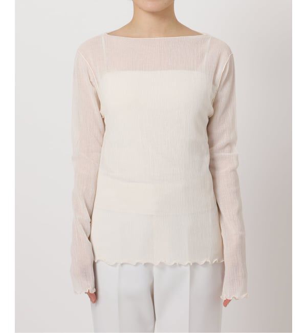 NOBLE「《追加予約》シアークレープジャージロングTシャツ」|Tシャツ・カットソー|