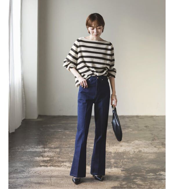 NOBLE「《WEB限定追加》ペーパーヤーン裏天竺プルオーバー」|ニット・セーター|