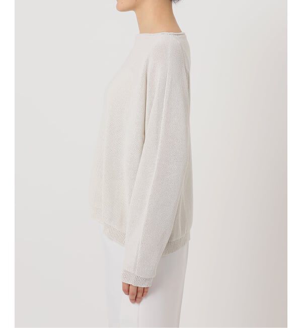 NOBLE「《WEB限定追加》ペーパーヤーン裏天竺プルオーバー」|ニット・セーター|