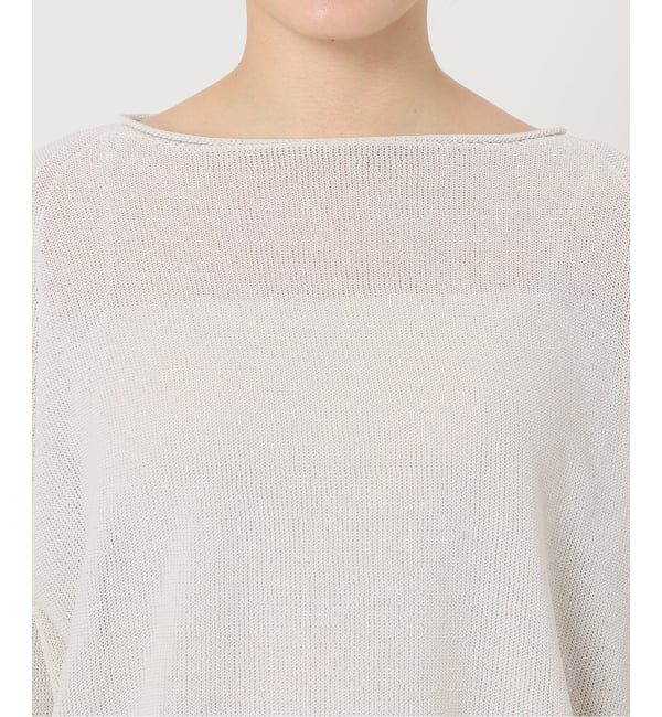 NOBLE「《WEB限定追加》ペーパーヤーン裏天竺プルオーバー」|ニット・セーター|