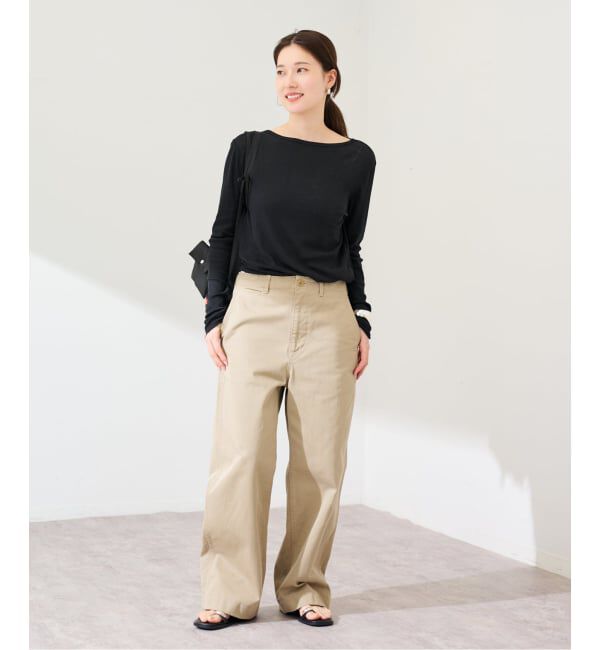 FRAMeWORK「≪追加≫コットンシルクMixリブTee 2」|Tシャツ・カットソー|