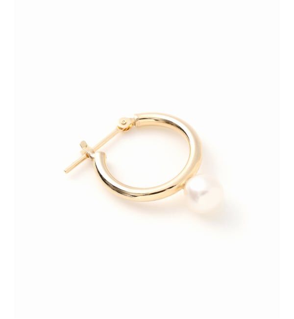 Lilas by Spick&Span「《WEB限定》パールフープピアスL K10（両耳）」|ピアス|