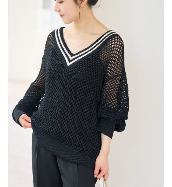 Spick and Span「Vネックチルデンニット」|ニット・セーター|