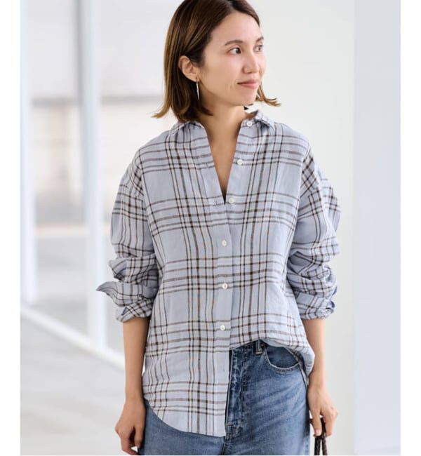 FRAMeWORK「≪新色 / 追加≫フレンチリネンレギュラーシャツ2」|シャツ・ブラウス|