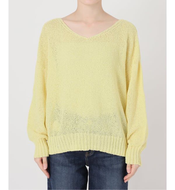 Spick and Span「《新色有り / 追加》ペーパーヤーン2WAYルーズプルオーバー」|ニット・セーター|