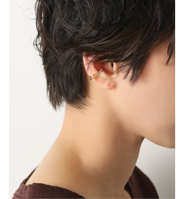 Lilas by Spick&Span「ダイヤバーイヤーカフ K10（片耳）」|イヤーカフ|