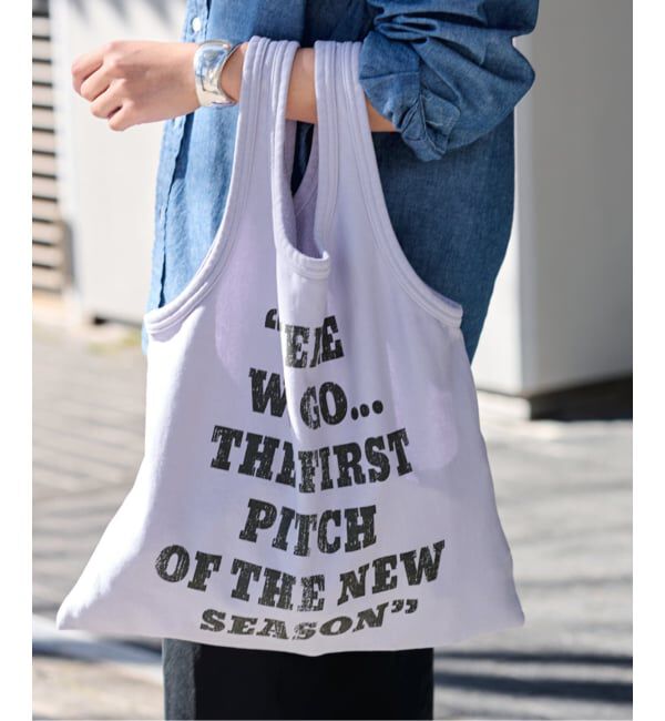 FRAMeWORK「St johnd 3rd club 別注PEANUTS SWEAT バッグ」|トートバッグ|