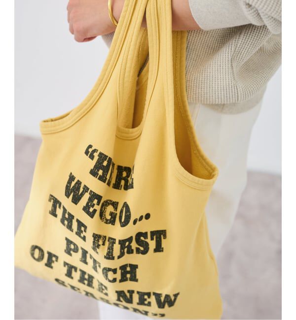 FRAMeWORK「St johnd 3rd club 別注PEANUTS SWEAT バッグ」|トートバッグ|