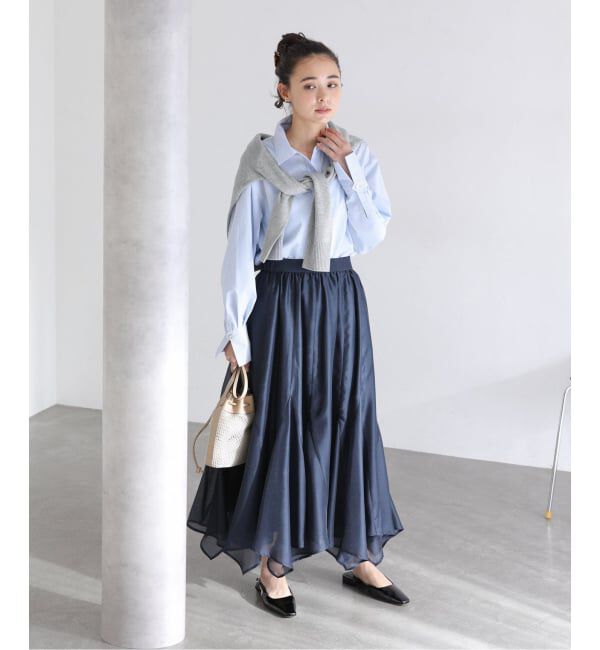  「【洗える】インターシャロゴニット」|ニット・セーター|