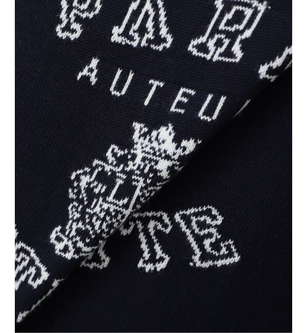  「【洗える】インターシャロゴニット」|ニット・セーター|