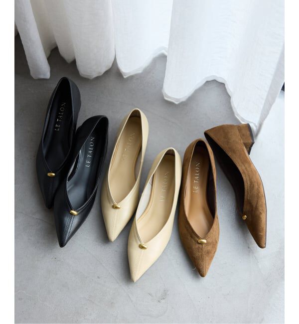  「《追加》3cmVカットメタルパンプス」|パンプス|