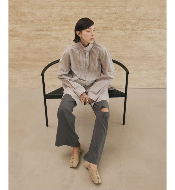 GRISE「GRISEレザーワイドスクエアスリットフラット」|その他|