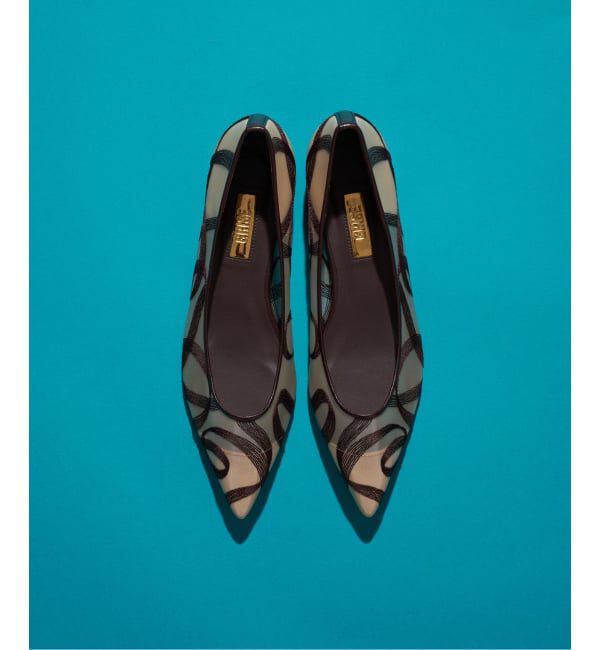 GRISE「GRISEポインテッドチュールフラット」|その他|ブラウン