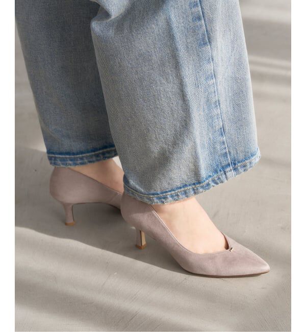  「≪追加≫6.5cm Vカットシームパンプス」|パンプス|ベージュ