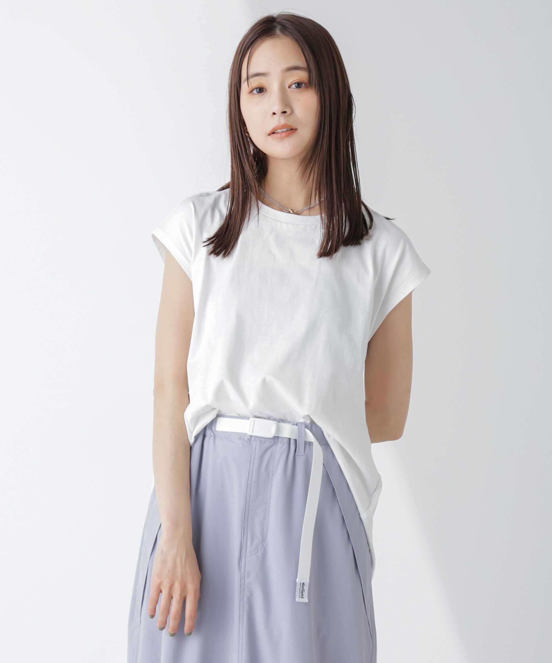 nano･universe「バックギャザーオープンデザイントップス」|Tシャツ・カットソー|