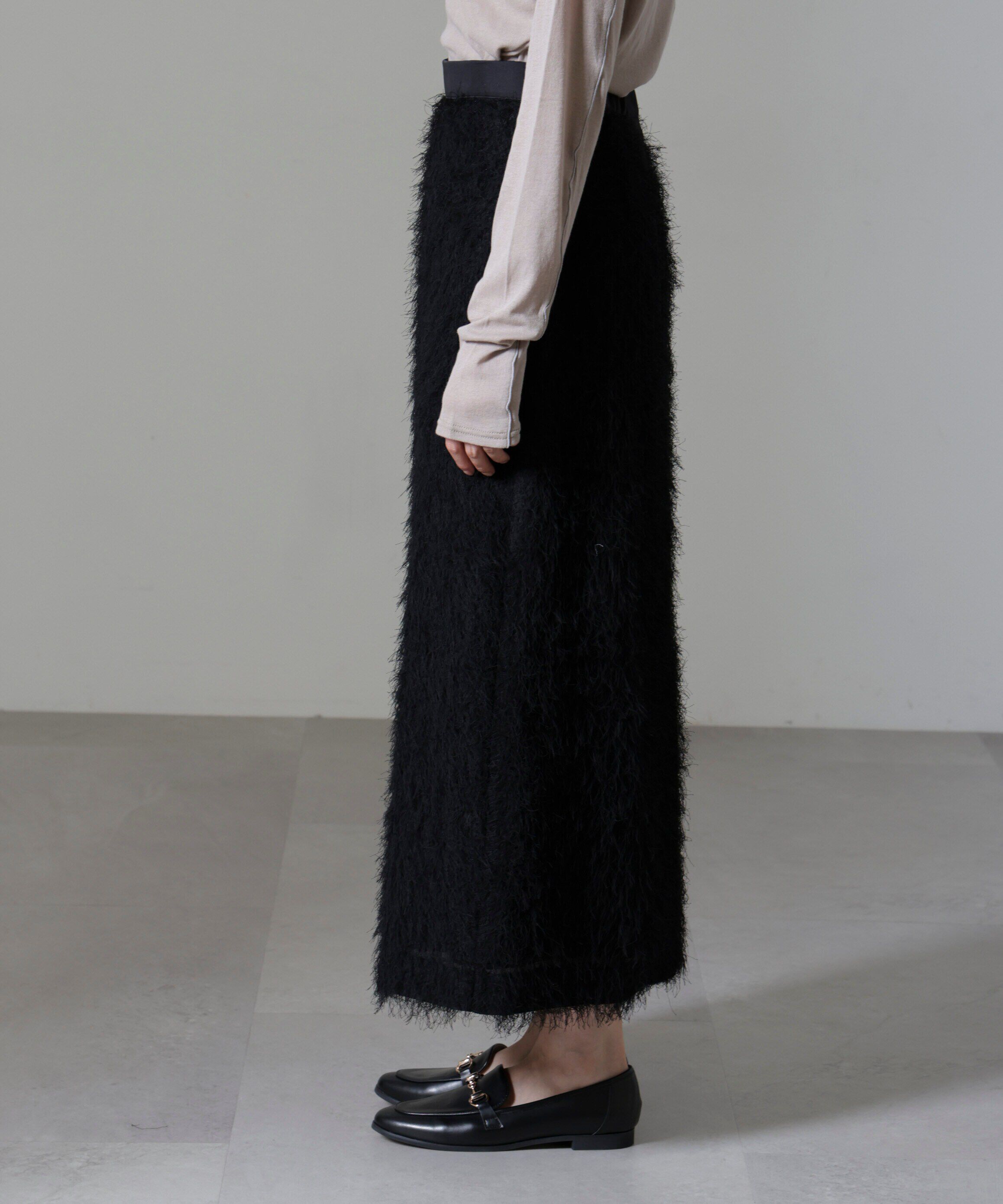 nano･universe「フリンジジャガードIラインスカート(セットアップ可)」|スカート|