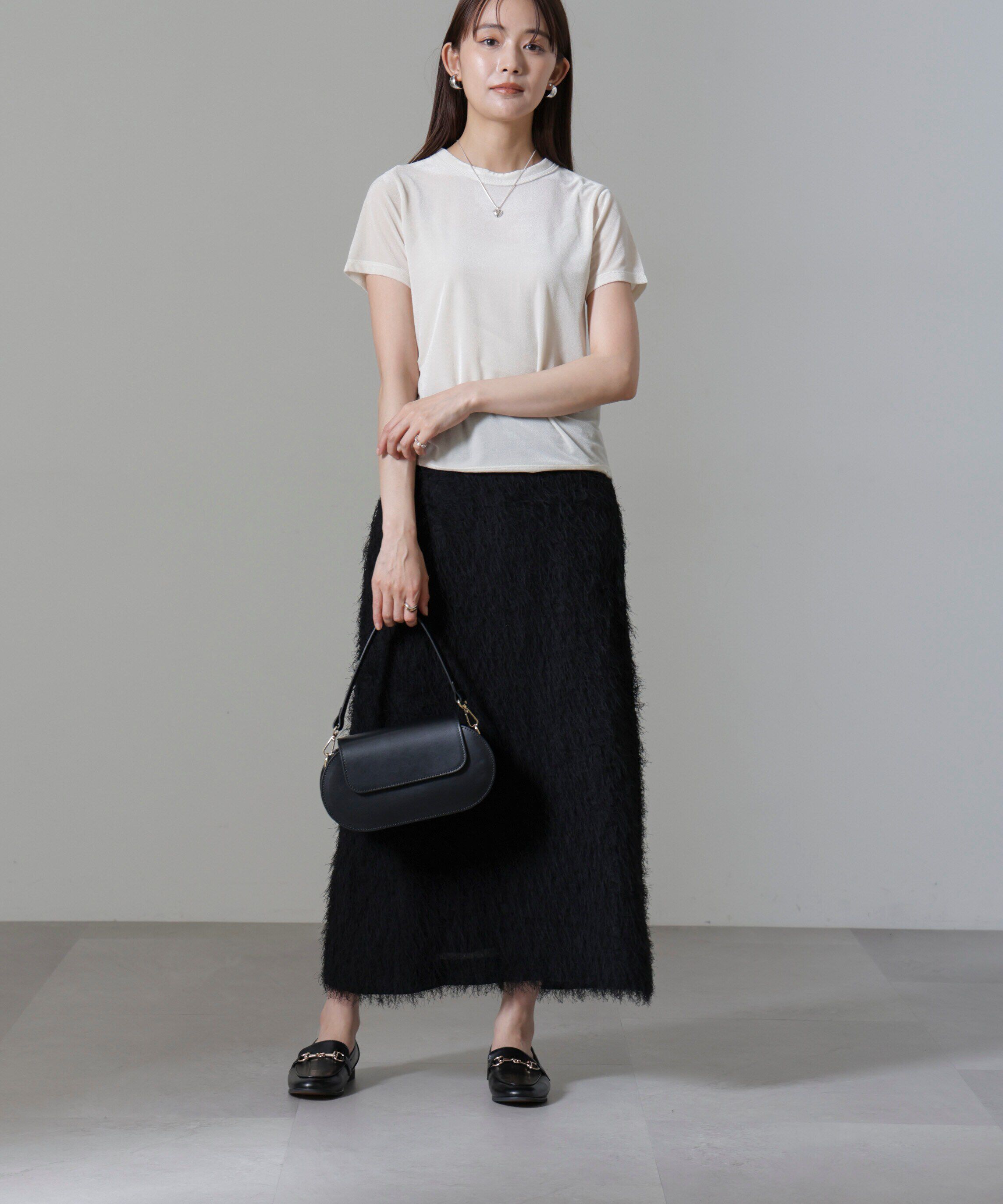 nano･universe「フリンジジャガードIラインスカート(セットアップ可)」|スカート|