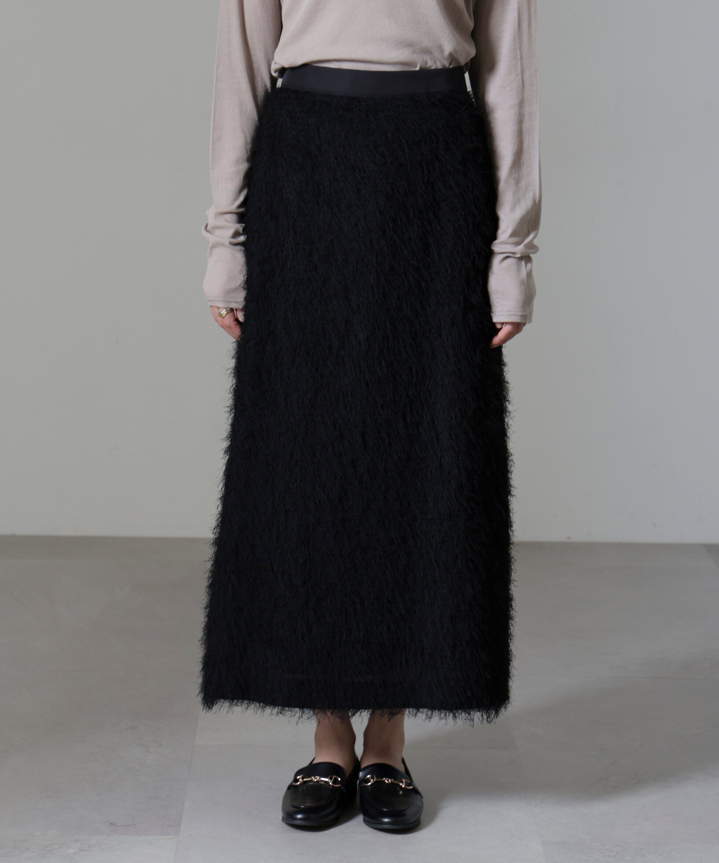 nano･universe「フリンジジャガードIラインスカート(セットアップ可)」|スカート|
