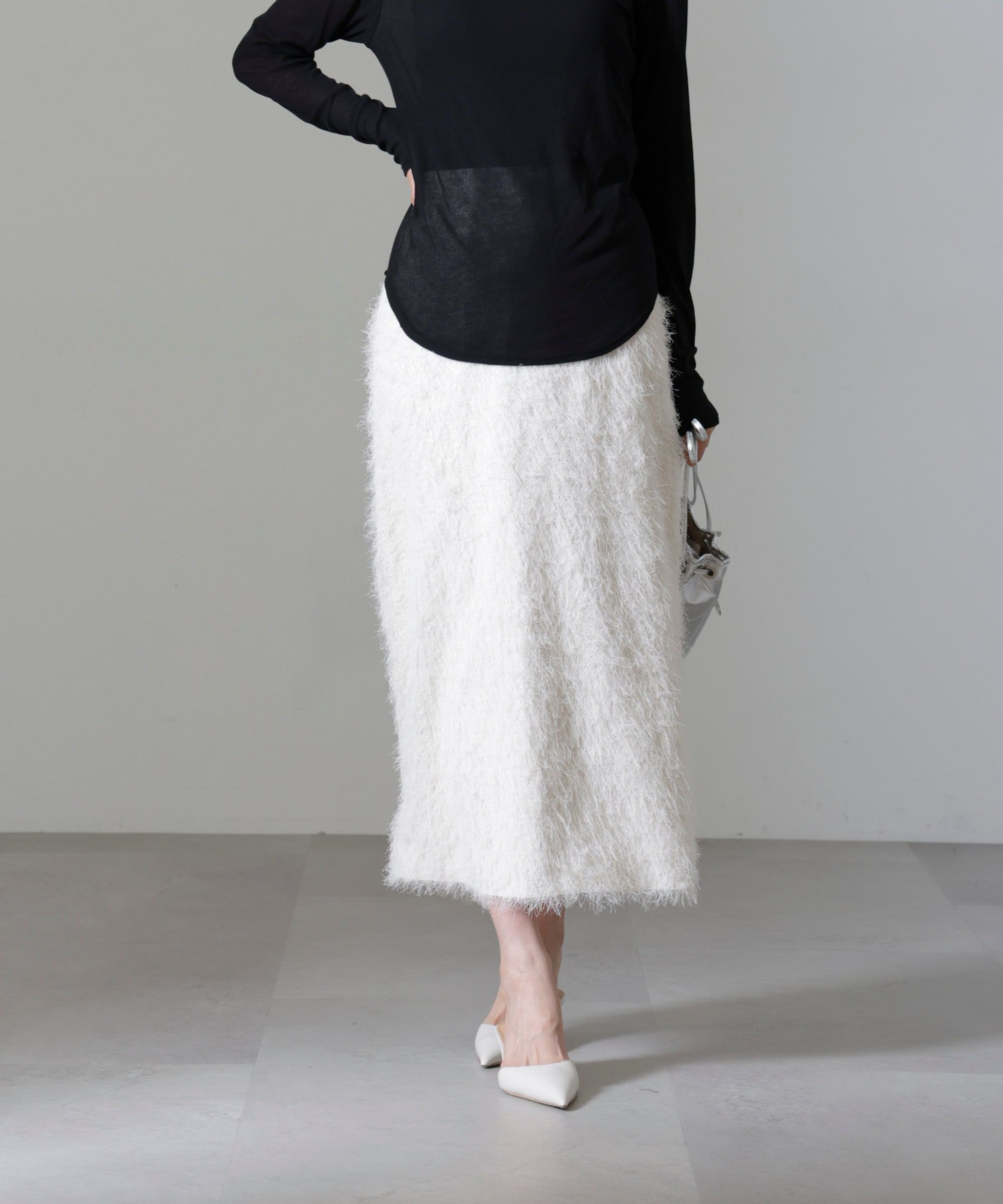 nano･universe「フリンジジャガードIラインスカート(セットアップ可)」|スカート|