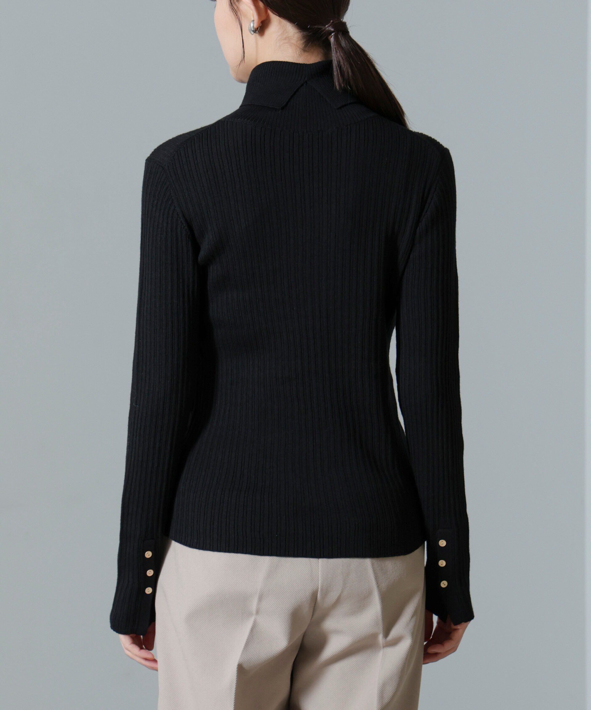 nano･universe「毛玉レスニットタートルネックリブプルオーバー」|ニット・セーター|