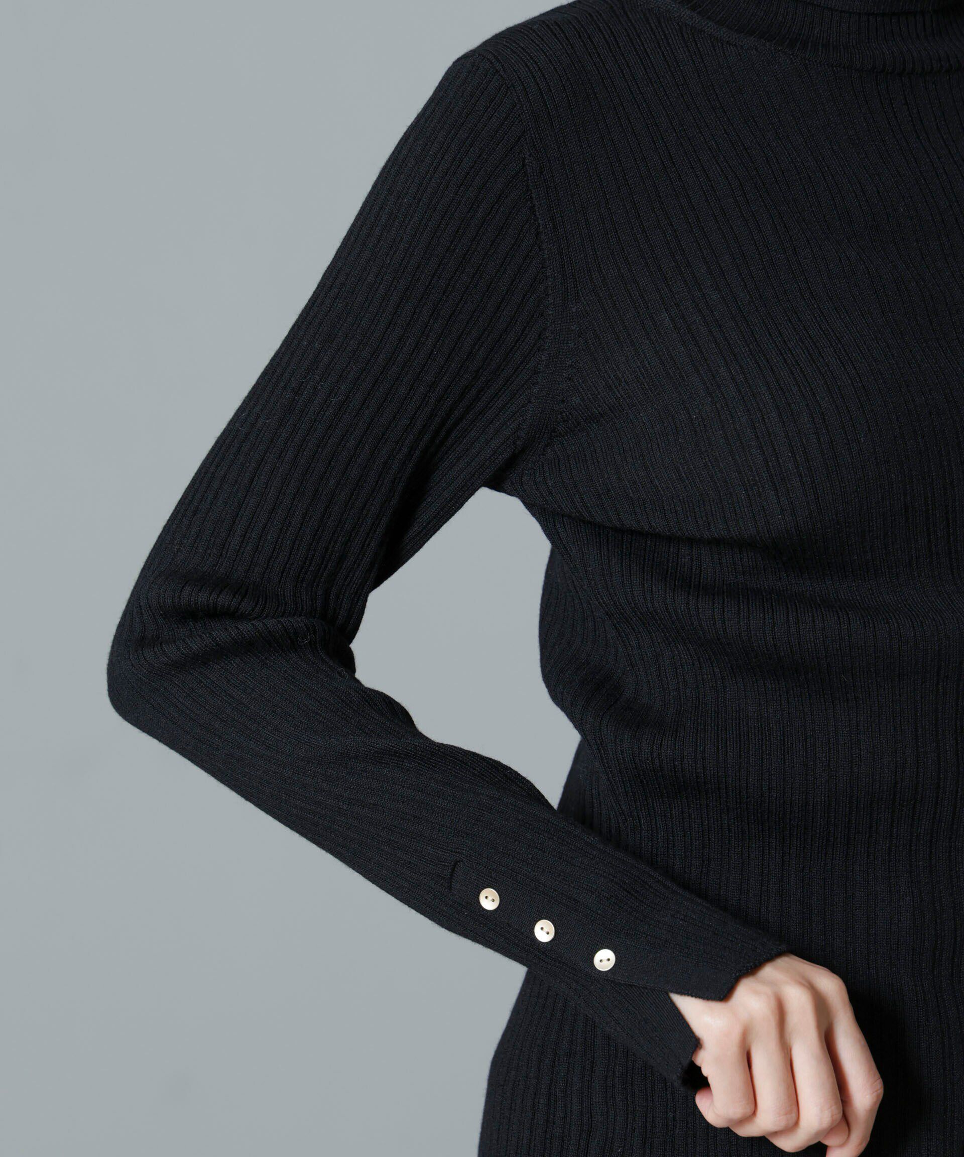 nano･universe「毛玉レスニットタートルネックリブプルオーバー」|ニット・セーター|