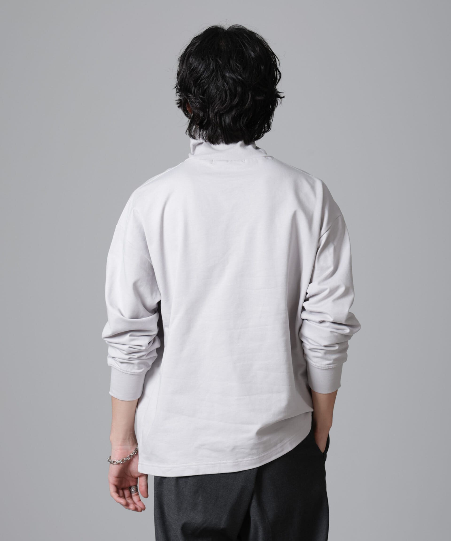 nano･universe「タートルカットミニ裏毛Ｔシャツ 長袖」|Tシャツ・カットソー|