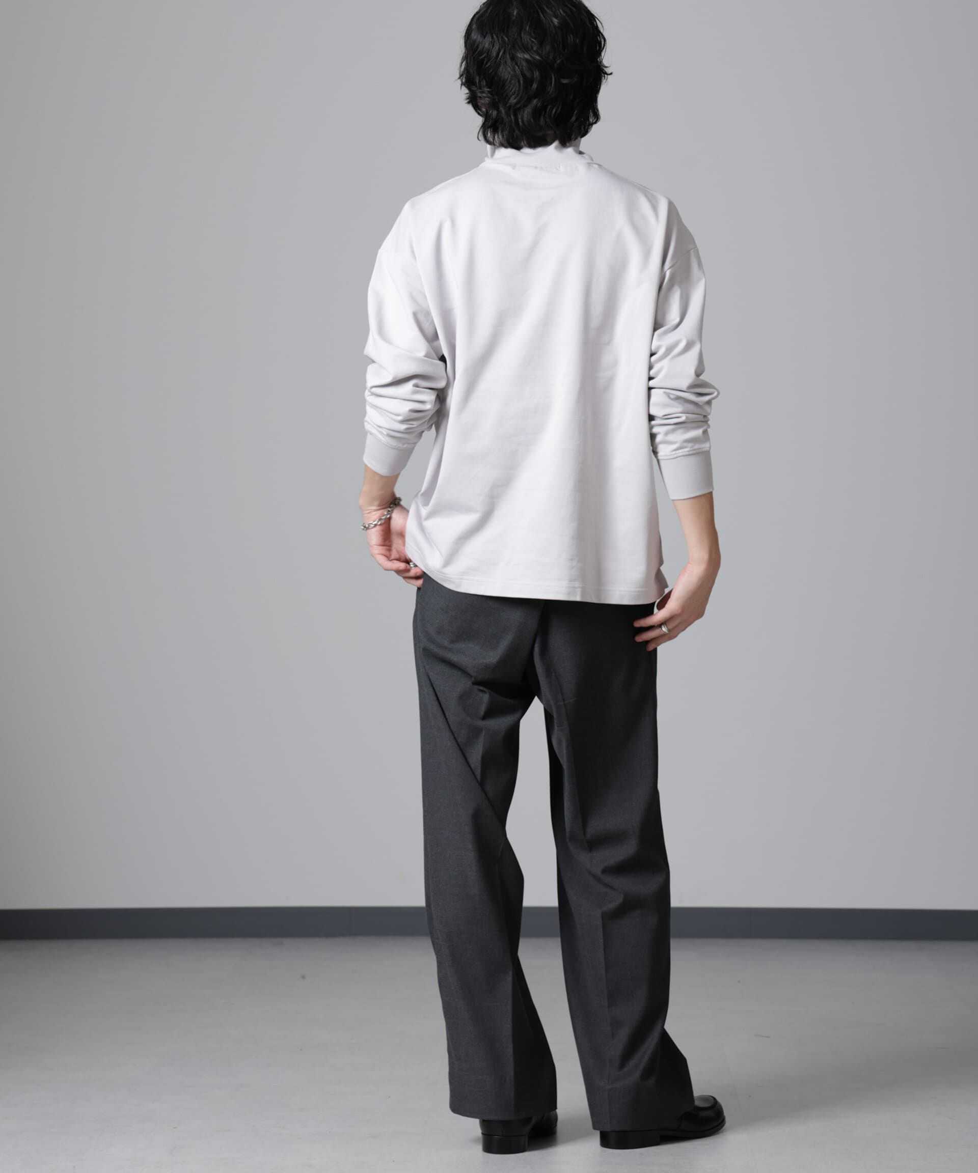 nano･universe「タートルカットミニ裏毛Ｔシャツ 長袖」|Tシャツ・カットソー|