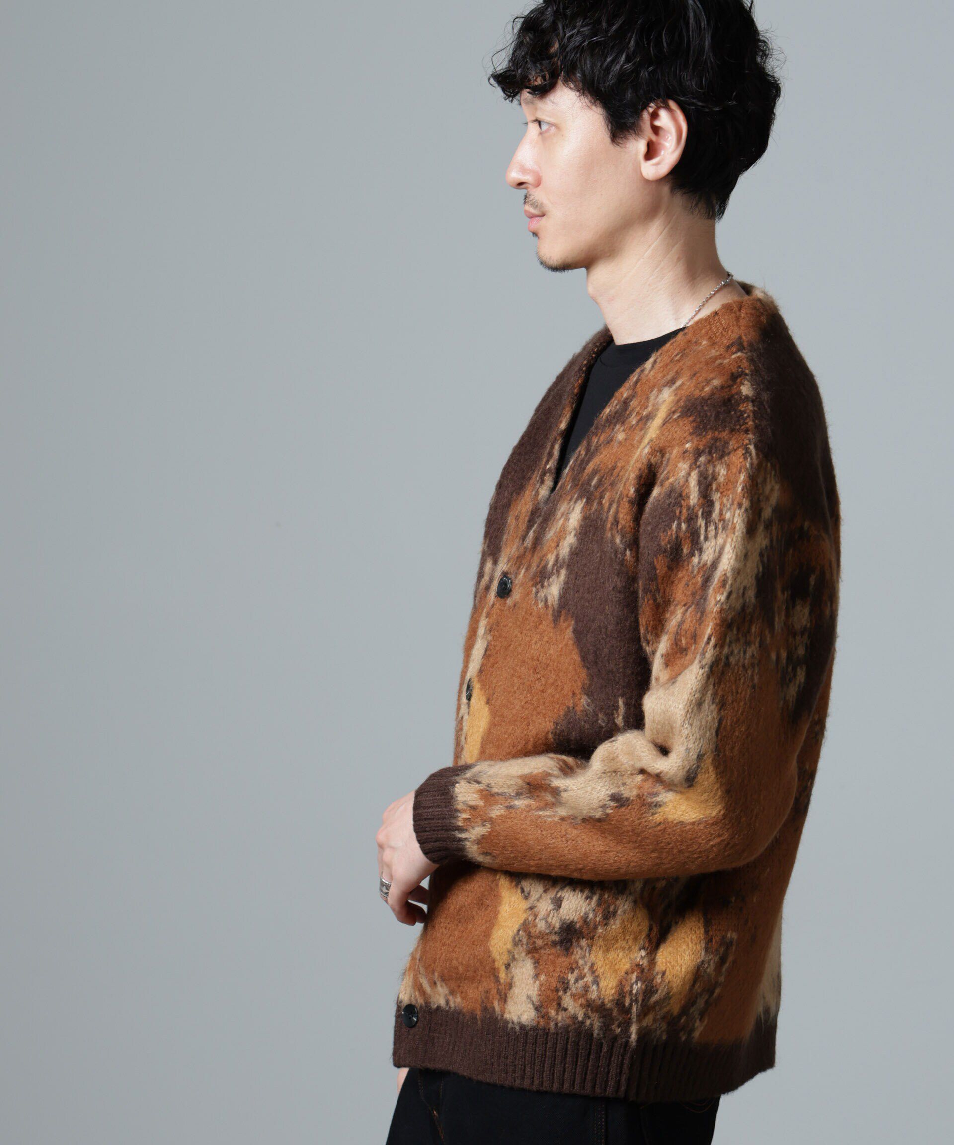 nano･universe「アート柄ニットカーディガン」|ニット・セーター|