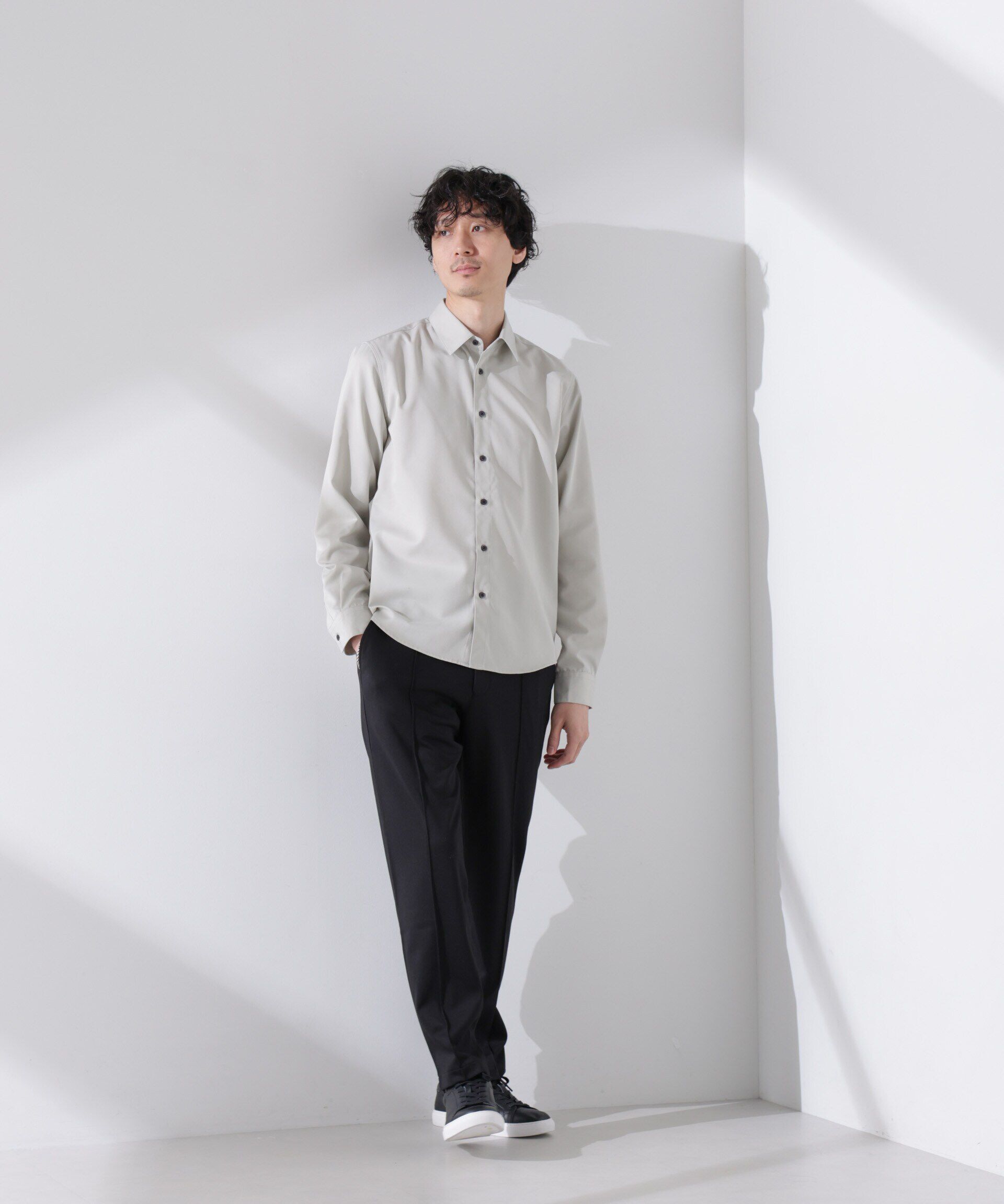 nano･universe「ダブルジャージーテーパードパンツ」|チノ|