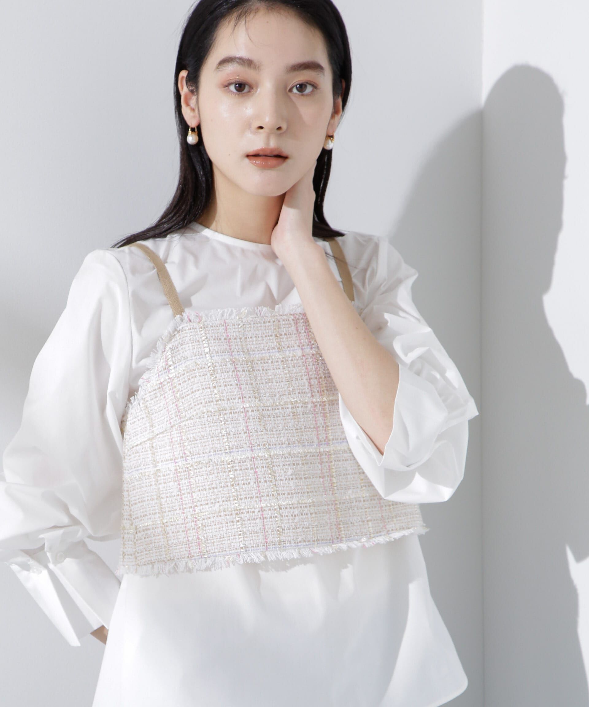 nano･universe「タイプライターボリュームスリーブブラウス」|シャツ・ブラウス|