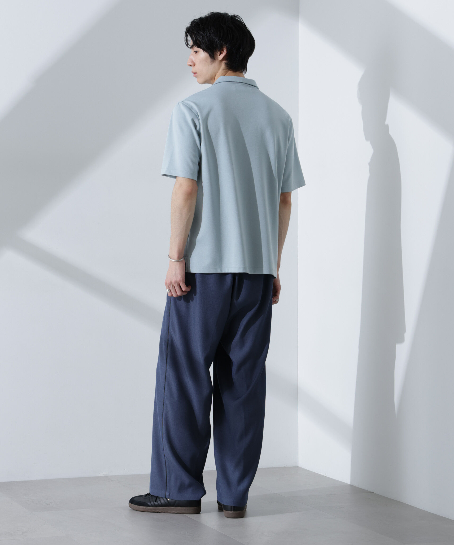 nano･universe「Pe/Ry鹿の子ポロシャツ 半袖」|Tシャツ・カットソー|